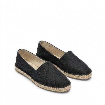 Noir Linen Espadrille